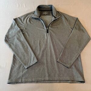 Vineyard Vines‎ Mens Performance 1/4 Zip Sz M Gray Activewear Outdoor Athleisure